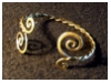 Patinated Brass Bracelet